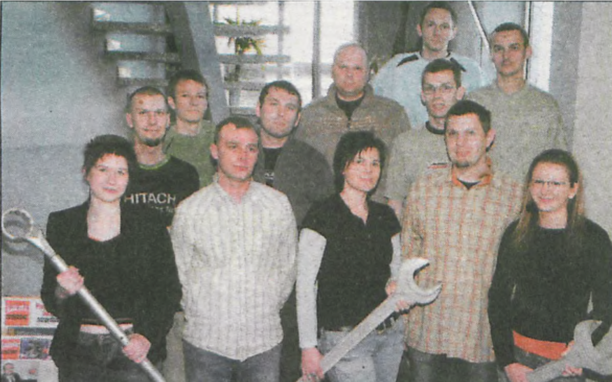 Archiwalne zdjęcie zespołu TOMBUD z&nbsp;2007 roku
